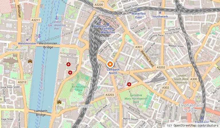 Map showing the location of Point A Hotel London Westminster in London