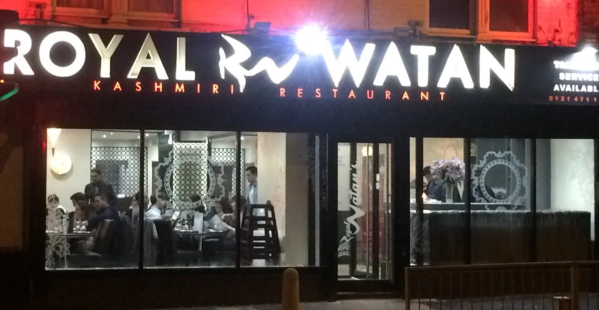 Royal Watan Kashmiri Restaurant - Birmingham Best Balti
