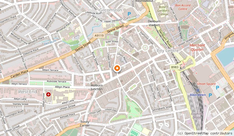 Map showing the location of Rustico in Aberdeen
