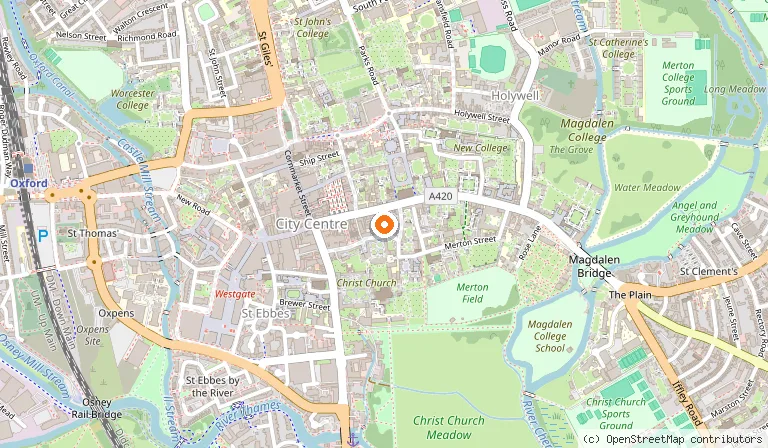 Map showing the location of Sandy's Piano Bar in Oxford