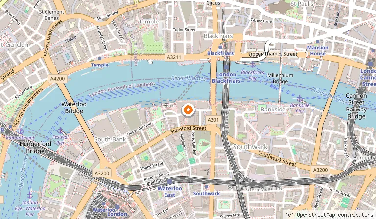 Map showing the location of Sea Containers London in London