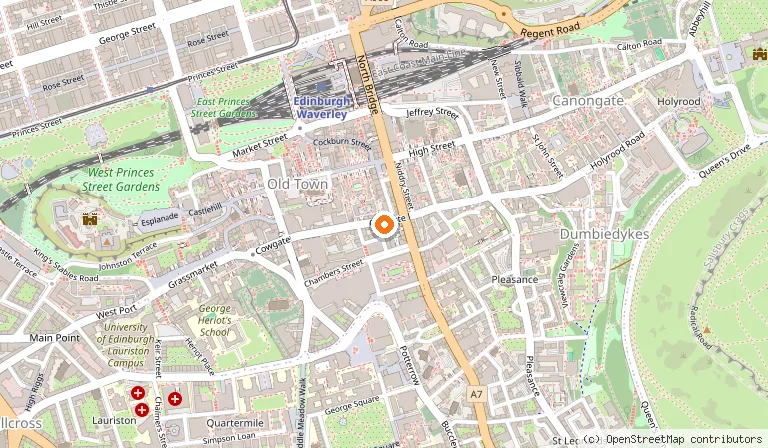 Map showing the location of Stramash in Edinburgh