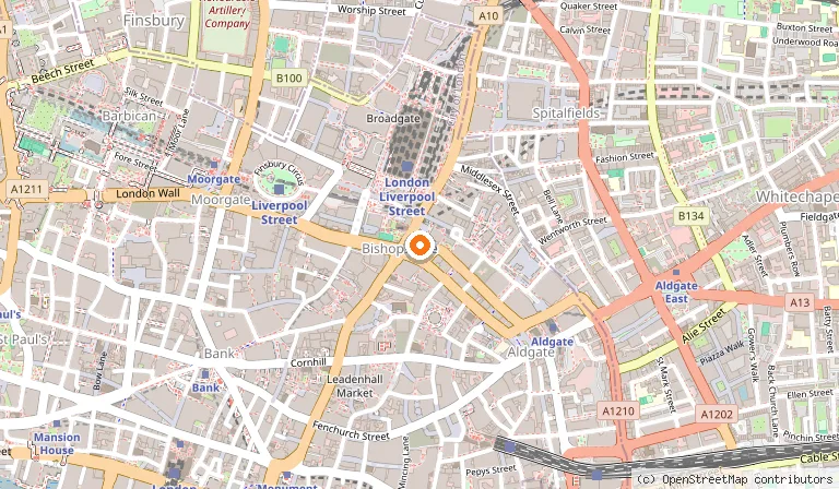 Map showing the location of SUSHISAMBA London in London