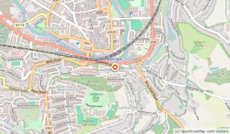 Map showing the location of Tempo in Bath