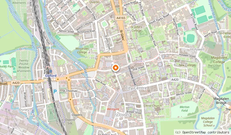 Map showing the location of Thaikhun in Oxford