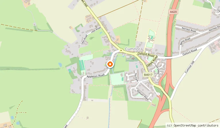 Map showing the location of The Bear and Ragged Staff in Oxford