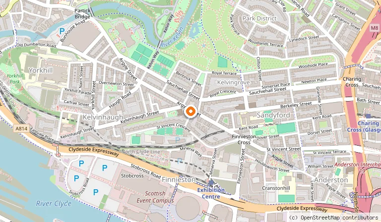 Map showing the location of The Ben Nevis in Glasgow