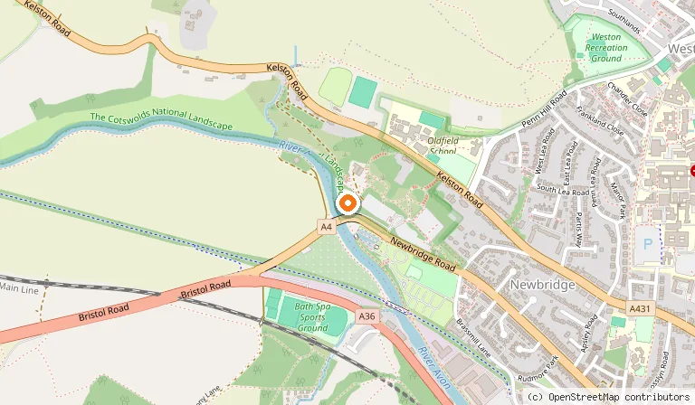 Map showing the location of The Boathouse in Bath