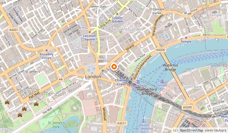 Map showing the location of The Clermont London, Charing Cross in London