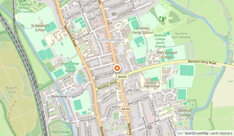Map showing the location of The Galaxie in Oxford