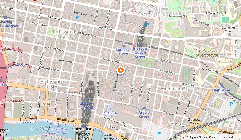 Map showing the location of The Ivy Buchanan Street, Glasgow in Glasgow