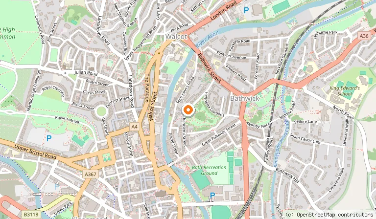 Map showing the location of The Roseate Villa Bath in Bath