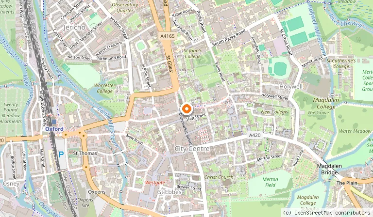 Map showing the location of The Store in Oxford