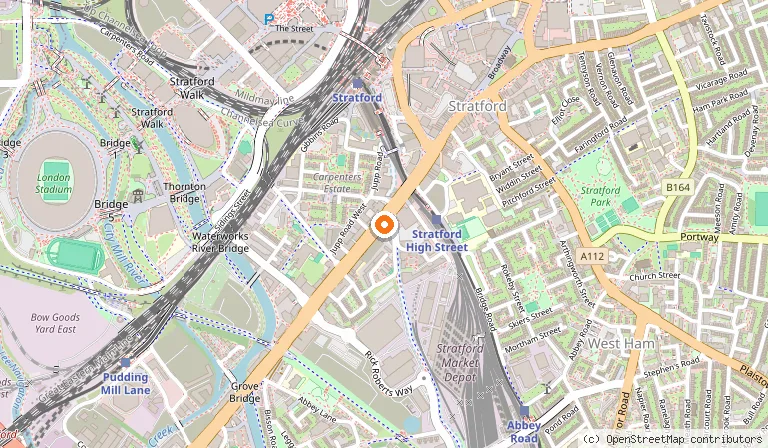 Map showing the location of The Westbridge Hotel in London