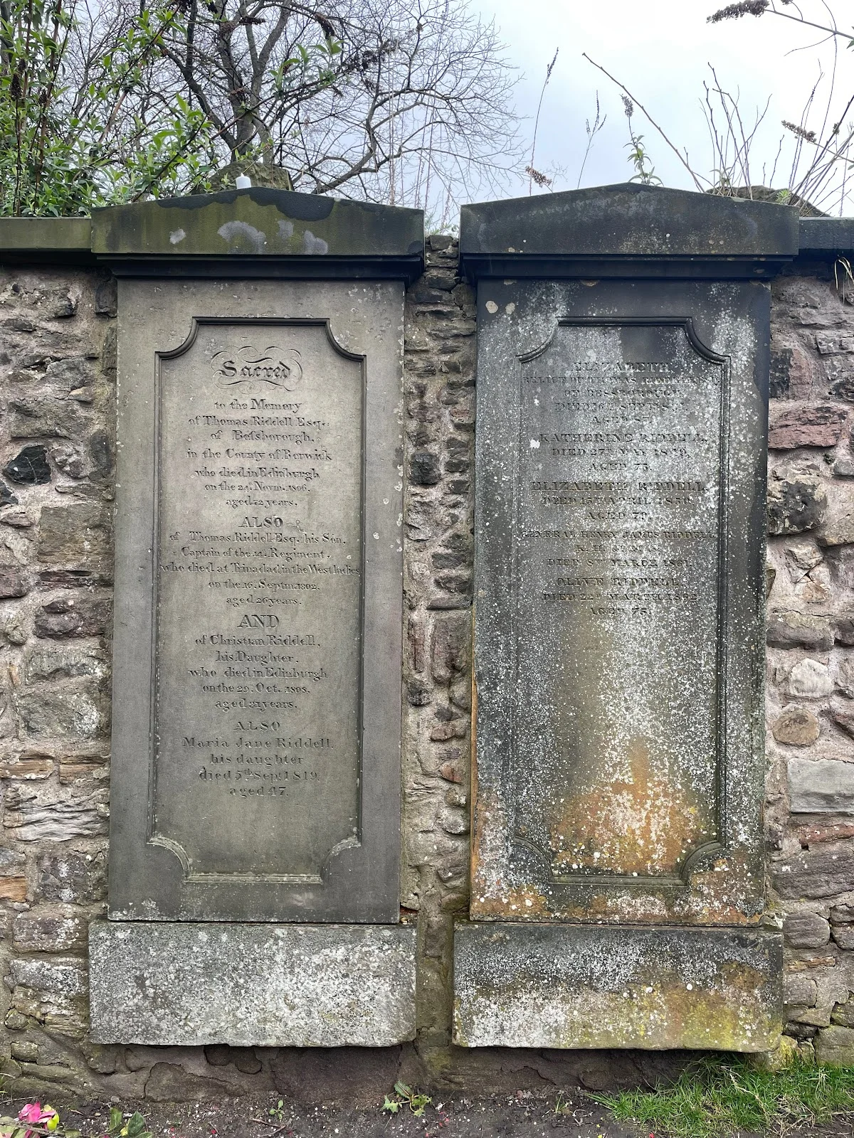 Thomas Riddell's Grave