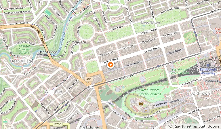 Map showing the location of Tigerlily in Edinburgh