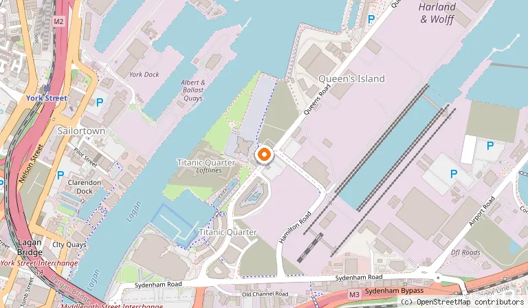 Map showing the location of Titanic Hotel Belfast in Belfast