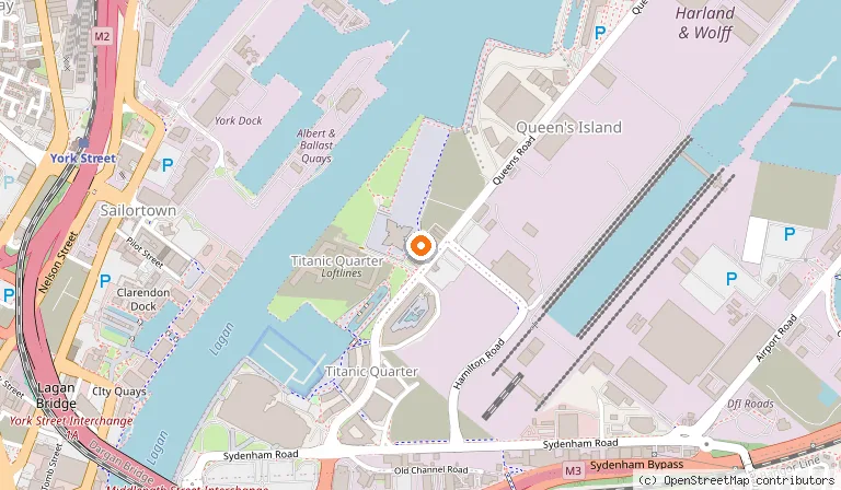 Map showing the location of Titanic Hotel Belfast in Belfast