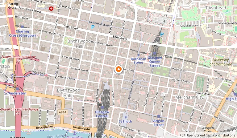Map showing the location of Topolabamba in Glasgow