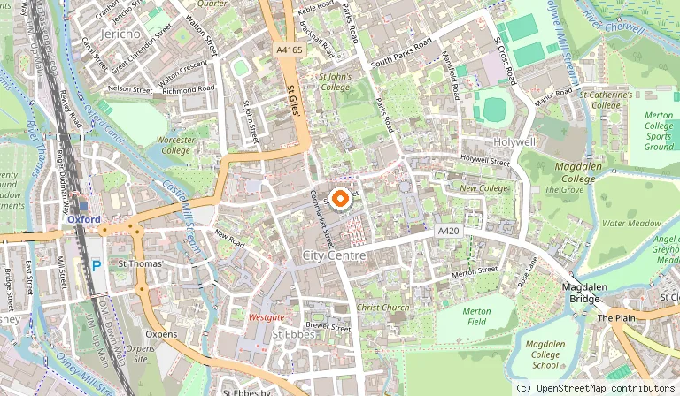 Map showing the location of Tower House Guest House in Oxford