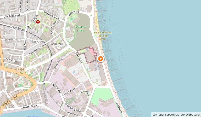 Map showing the location of Turkish Kitchen in Aberdeen