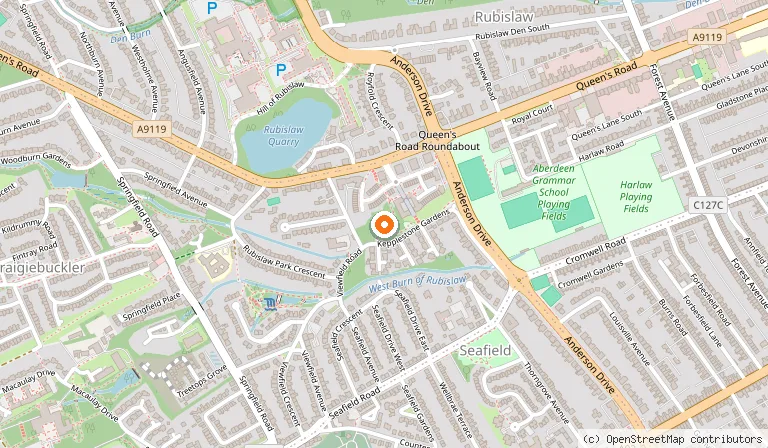 Map showing the location of Village Hotel Aberdeen in Aberdeen