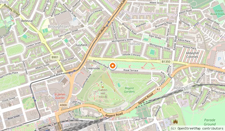 Map showing the location of voco Edinburgh - Royal Terrace by IHG in Edinburgh