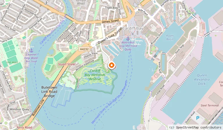 Map showing the location of voco St. David's Cardiff by IHG in Cardiff