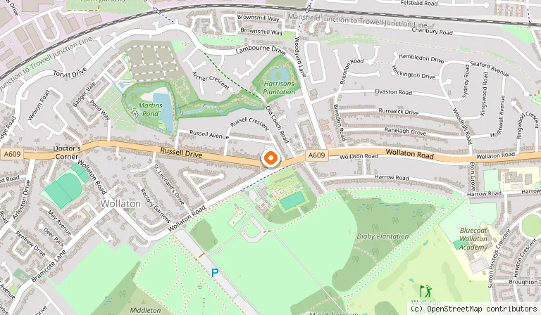 Map showing the location of Wheelhouse in Nottingham