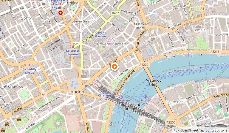 Map showing the location of Wilde Aparthotels, London, Covent Garden in London