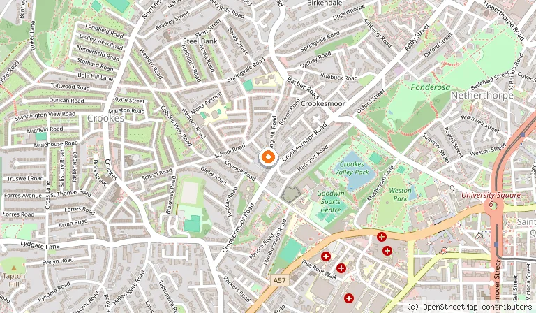 Map showing the location of Will4Adventure Ltd in Sheffield